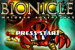 Bionicle - Matoran Adventures Title Screen